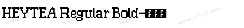 HEYTEA Regular Bold字体转换